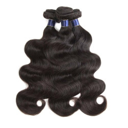 3 Bundles 9A Body Wave Human Hair Bundles Natural Color