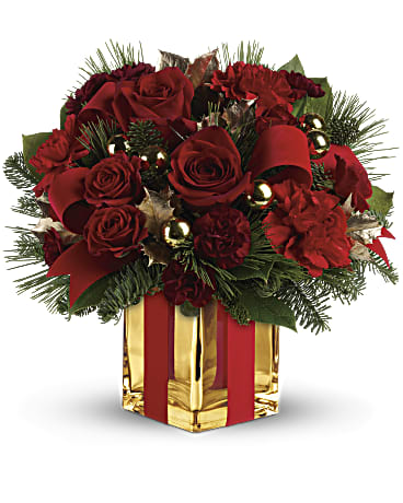 All Wrapped Up Bouquet | Roses | Same Day Flower Delivery | White | Teleflora