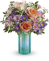 Aqua Rose Bouquet | Mixed Bouquets | Same Day Flower Delivery | Multi-Colored | Teleflora