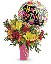 Birthday Bash Bouquet | Mixed Bouquets | Same Day Flower Delivery | Multi-Colored | Teleflora