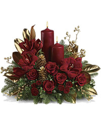 Candlelit Christmas | Roses | Same Day Flower Delivery | Red | Teleflora