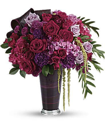 Cascading Elegance Bouquet | Mixed Bouquets | Same Day Flower Delivery | Red | Teleflora