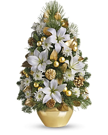 Celebration Tree Bouquet | Lilies | Same Day Flower Delivery | White | Teleflora