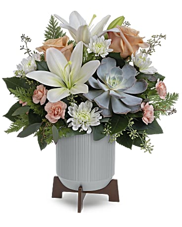 Classic Contemporary Bouquet | Mixed Bouquets | Same Day Flower Delivery | White | Teleflora