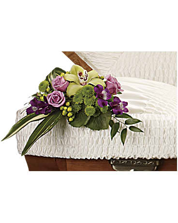 Dearest One Casket Insert | Mixed Bouquets | Same Day Flower Delivery | Purple | Teleflora