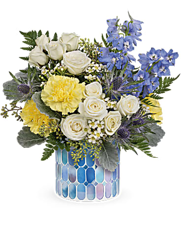 Dreaming Of Blue Bouquet | Mixed Bouquets | Same Day Flower Delivery | Teleflora