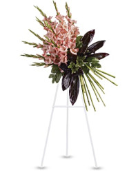 Elegant Tribute Spray | Mixed Bouquets | Same Day Flower Delivery | Pink | Teleflora