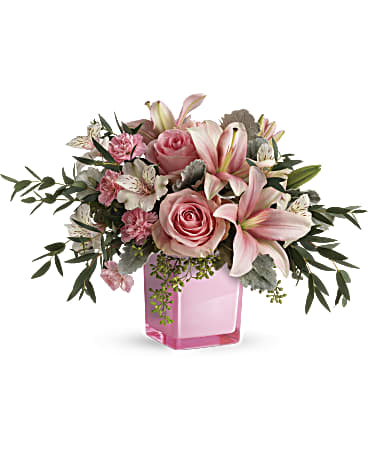 Fabulous Flora Bouquet | Mixed Bouquets | Same Day Flower Delivery | Pink | Teleflora