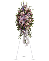 Finest Farewell Spray | Mixed Bouquets | Same Day Flower Delivery | Pink | Teleflora