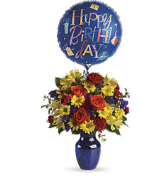 Fly Away Birthday Bouquet | Mixed Bouquets | Same Day Flower Delivery | Multi-Colored | Teleflora