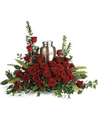 Forever In Our Hearts Cremation Tribute Bouquet | Roses | Same Day Flower Delivery | Red | Teleflora