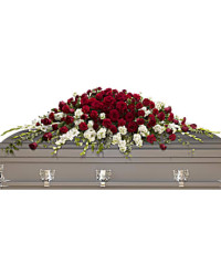 Garden Of Grandeur Casket Spray | Mixed Bouquets | Same Day Flower Delivery | White | Teleflora