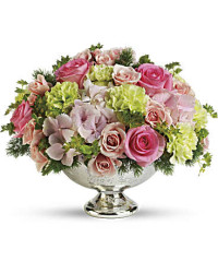 Garden Rhapsody Centerpiece | Mixed Bouquets | Same Day Flower Delivery | Pink | Teleflora