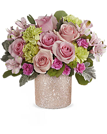 Glamour And Glitter Bouquet | Mixed Bouquets | Same Day Flower Delivery | Pink | Teleflora