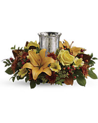 Glowing Gathering Centerpiece | Mixed Bouquets | Same Day Flower Delivery | Multi-Colored | Teleflora