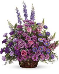 Gracious Lavender Basket | Mixed Bouquets | Same Day Flower Delivery | Multi-Colored | Teleflora