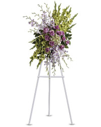 Heavenly Sentiments Spray | Mixed Bouquets | Same Day Flower Delivery | Purple | Teleflora