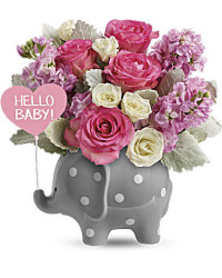 Hello Sweet Baby | Mixed Bouquets | Same Day Flower Delivery | Multi-Colored | Teleflora