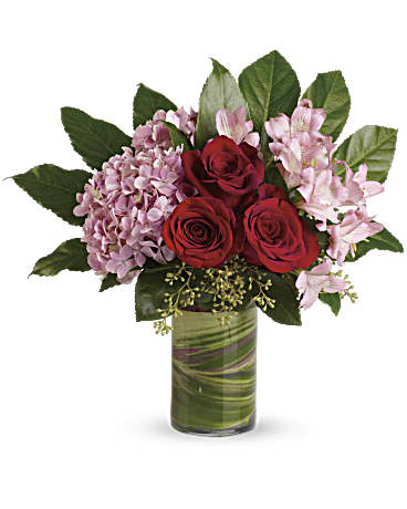 Island Romance | Mixed Bouquets | Same Day Flower Delivery | Red | Teleflora