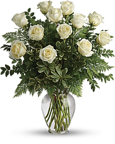 Joy Of Roses Bouquet | Same Day Flower Delivery | White | Teleflora