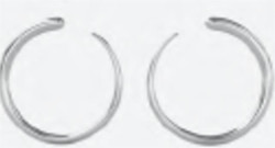 KHIRY KHARTOUM HOOPS NUDE - POLISHED STERLING SILVER