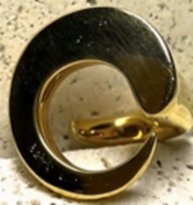 KHIRY KHARTOUM SINGET RING NUDE - POLISHED 18K GOLD VERMEIL