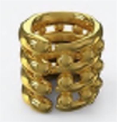 KHIRY KHARTOUM TOWER RING - POLISHED 18K GOLD VERMEIL