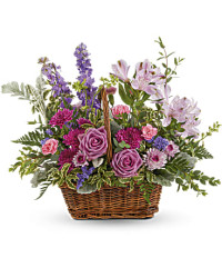 Lavender Meadow Basket Bouquet | Mixed Bouquets | Same Day Flower Delivery | Multi-Colored | Teleflora