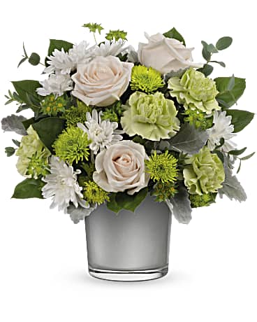 Light On The Water Bouquet | Roses | Same Day Flower Delivery | White | Teleflora