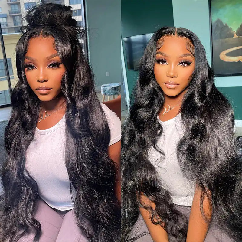 Long Wig | Body Wave 13x4 Transparent HD Lace Frontal Human Hair Wig 28-38 Inch