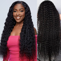 Long Wig | Deep Wave 13x4 HD Lace Frontal Human Hair Wigs 28-40 Inch