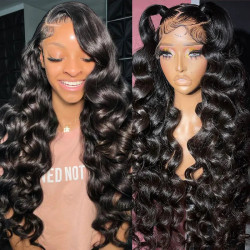 Loose Wave 13x4 13x6 Lace Frontal Wig 14A Brazilian Virgin Human Hair