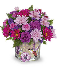 Love In Flight Bouquet | Mixed Bouquets | Same Day Flower Delivery | Purple | Teleflora