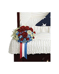 Loving Legacy Casket Insert | Mixed Bouquets | Same Day Flower Delivery | Multi-Colored | Teleflora