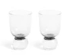 MISETTE BUBBLE GLASS TUMBLER (SET OF 2) - CLEAR