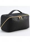 Modlily Black Hook&loop Faux Leather Storage Bag - One Size