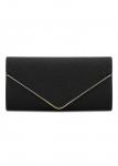 Modlily Black Shinning Magnetic Chains Clutch Bag - One Size