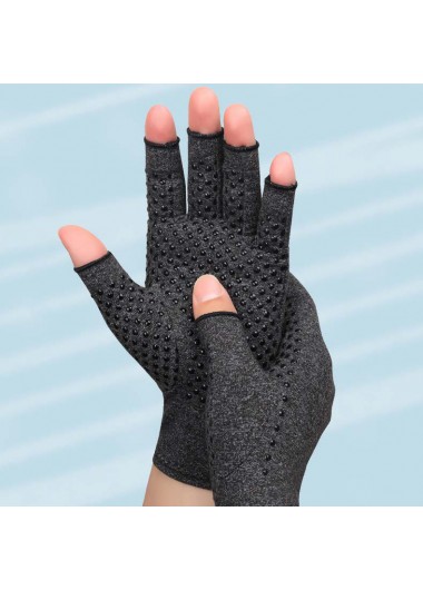 Modlily Black Wrist Slip Resistant Cotton Gloves - One Size