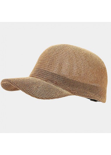 Modlily Dark Camel Hat Adjustable Baseball Cap - One Size