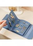 Modlily Dusty Blue Hasp Leather Jewelry Organizer - One Size