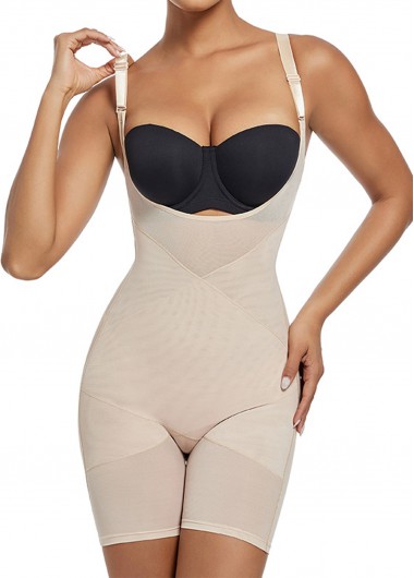 Modlily High Waisted Skin Color Full Body Shaper - S