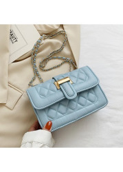 Modlily Light Blue Magnetic Chains Shoulder Bag - One Size