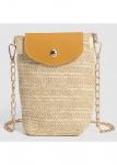 Modlily Light Camel Magnetic Chains Crossbody Bag - One Size