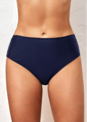 Modlily Mid Waisted Navy Skinny Bikini Bottom - XXL