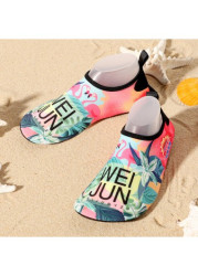 Modlily Multi Color Letter Print Anti Slippery Water Shoes - 45