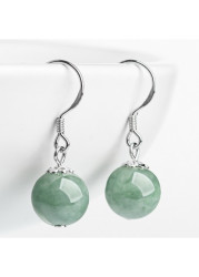 Modlily Round Alloy Detail Mint Green Earrings - One Size