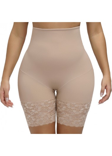 Modlily Skin Color High Waist Tummy Control Panties - S