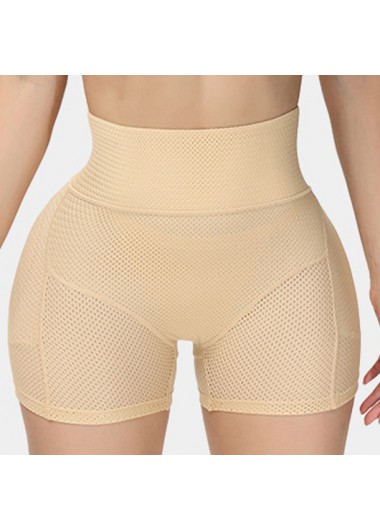 Modlily Skin Color High Waisted Breathable Panties - S