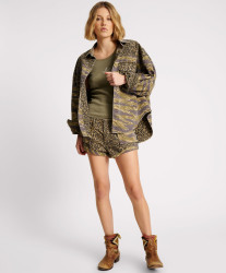 One Teaspoon Animal Camo Daria Shacket