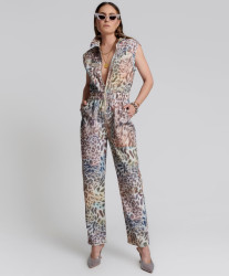 One Teaspoon Animal Sleeveless Olivia Jumpsuit